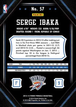 2013-14 Pinnacle #57 Serge Ibaka Back