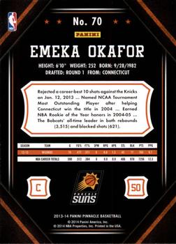 2013-14 Pinnacle #70 Emeka Okafor Back
