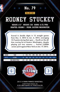 2013-14 Pinnacle #79 Rodney Stuckey Back