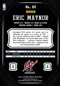 2013-14 Pinnacle #80 Eric Maynor Back