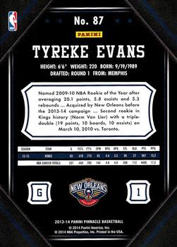 2013-14 Pinnacle #87 Tyreke Evans Back