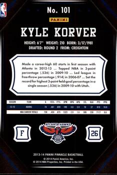 2013-14 Pinnacle #101 Kyle Korver Back