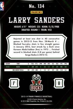 2013-14 Pinnacle #134 Larry Sanders Back