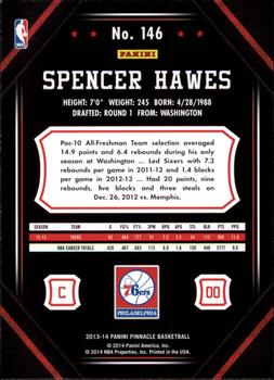 2013-14 Pinnacle #146 Spencer Hawes Back