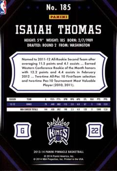 2013-14 Pinnacle #185 Isaiah Thomas Back