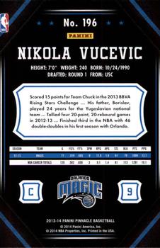 2013-14 Pinnacle #196 Nikola Vucevic Back