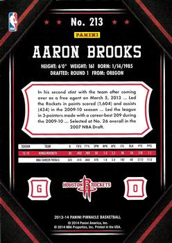 2013-14 Pinnacle #213 Aaron Brooks Back