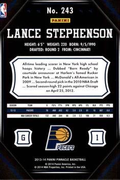 2013-14 Pinnacle #243 Lance Stephenson Back