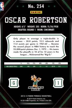2013-14 Pinnacle #254 Oscar Robertson Back