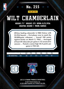 2013-14 Pinnacle #255 Wilt Chamberlain Back