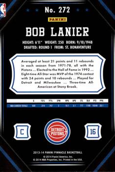 2013-14 Pinnacle #272 Bob Lanier Back