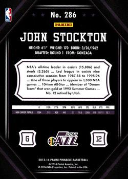 2013-14 Pinnacle #286 John Stockton Back