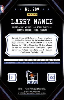 2013-14 Pinnacle #289 Larry Nance Back