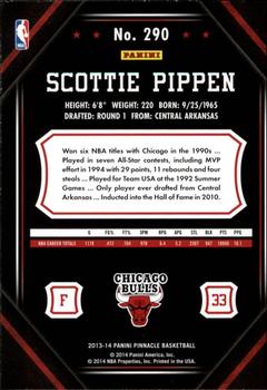 2013-14 Pinnacle #290 Scottie Pippen Back