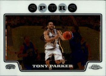 2008-09 Topps Chrome #9 Tony Parker Front