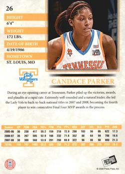 2008 Press Pass #26 Candace Parker Back