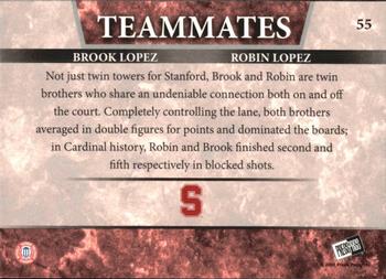 2008 Press Pass #55 Brook Lopez / Robin Lopez Back