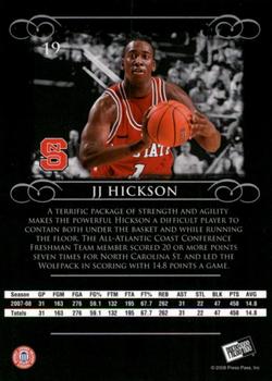 2008-09 Press Pass Legends #19 J.J. Hickson Back