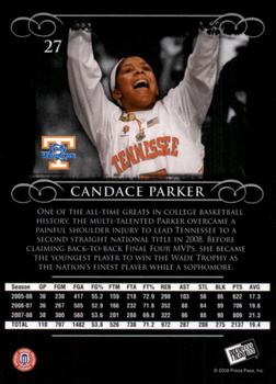 2008-09 Press Pass Legends #27 Candace Parker Back