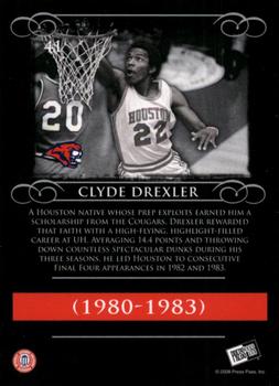 2008-09 Press Pass Legends #41 Clyde Drexler Back