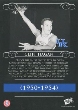 2008-09 Press Pass Legends #46 Cliff Hagan Back