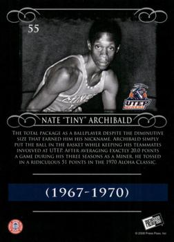 2008-09 Press Pass Legends #55 Nate Archibald Back