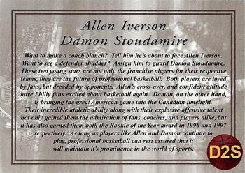 1997 Genuine Article - Double Cards #D2S Allen Iverson / Damon Stoudamire Back