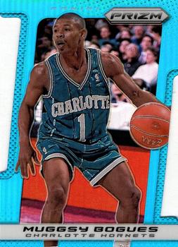 2013-14 Panini Prizm - Prizms Light Blue Die Cut #247 Muggsy Bogues Front