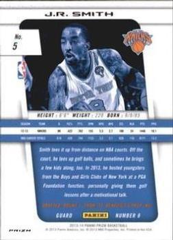2013-14 Panini Prizm - Prizms Red White and Blue Mosaic #5 J.R. Smith Back