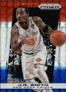 2013-14 Panini Prizm - Prizms Red White and Blue Mosaic #5 J.R. Smith Front