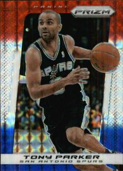 2013-14 Panini Prizm - Prizms Red White and Blue Mosaic #59 Tony Parker Front