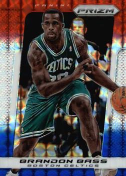 2013-14 Panini Prizm - Prizms Red White and Blue Mosaic #98 Brandon Bass Front