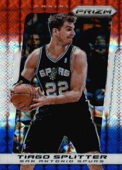 2013-14 Panini Prizm - Prizms Red White and Blue Mosaic #101 Tiago Splitter Front