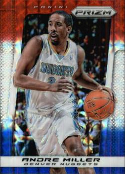 2013-14 Panini Prizm - Prizms Red White and Blue Mosaic #136 Andre Miller Front