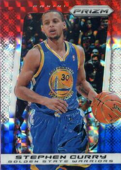 2013-14 Panini Prizm - Prizms Red White and Blue Mosaic #176 Stephen Curry Front