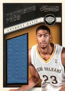 2013-14 Panini Timeless Treasures - Promising Pros Materials #5 Anthony Davis Front