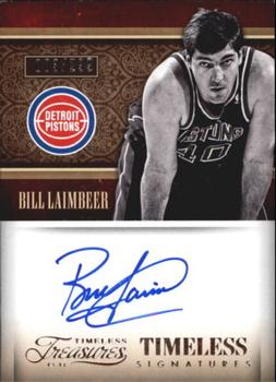 2013-14 Panini Timeless Treasures - Timeless Signatures #8 Bill Laimbeer Front