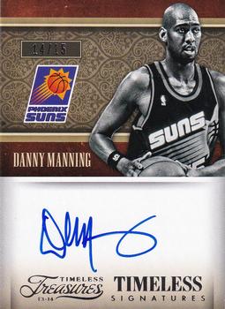2013-14 Panini Timeless Treasures - Timeless Signatures #37 Danny Manning Front