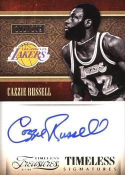 2013-14 Panini Timeless Treasures - Timeless Signatures #42 Cazzie Russell Front