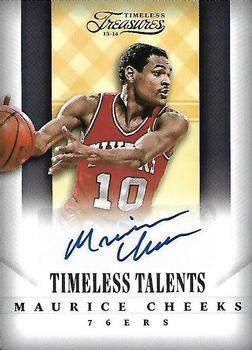 2013-14 Panini Timeless Treasures - Timeless Talents #15 Maurice Cheeks Front