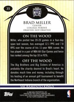 2008-09 Topps Hardwood #35 Brad Miller Back