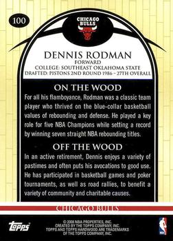 2008-09 Topps Hardwood #100 Dennis Rodman Back