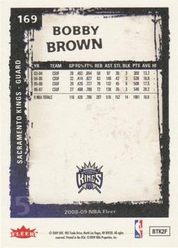 2008-09 Fleer #169 Bobby Brown Back