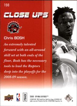 2008-09 SkyBox #198 Chris Bosh Back