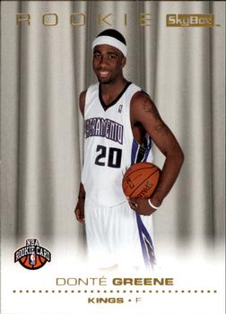 2008-09 SkyBox #218 Donte Greene Front