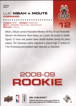 2008-09 SkyBox #227 Luc Richard Mbah A Moute Back