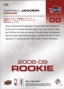 2008-09 SkyBox #229 Darnell Jackson Back