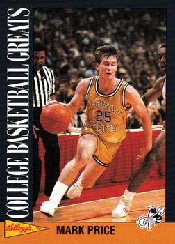 1992 Kellogg's Raisin Bran College Basketball Greats #10 Mark Price Front