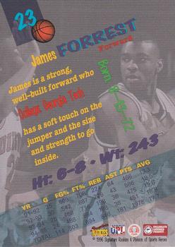 1996 Signature Rookies Premier #23 James Forrest Back