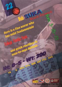 1996 Signature Rookies Premier #22 Bob Sura Back
